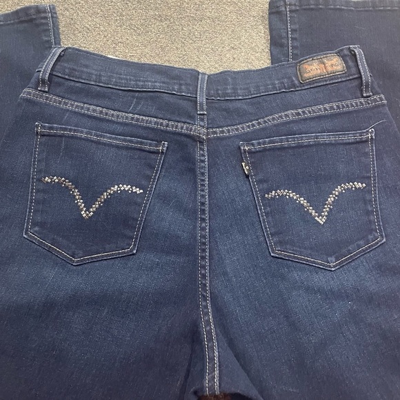 Levi's Women's Boot Cut Jeans - Dark Blue - Picture 6 of 11